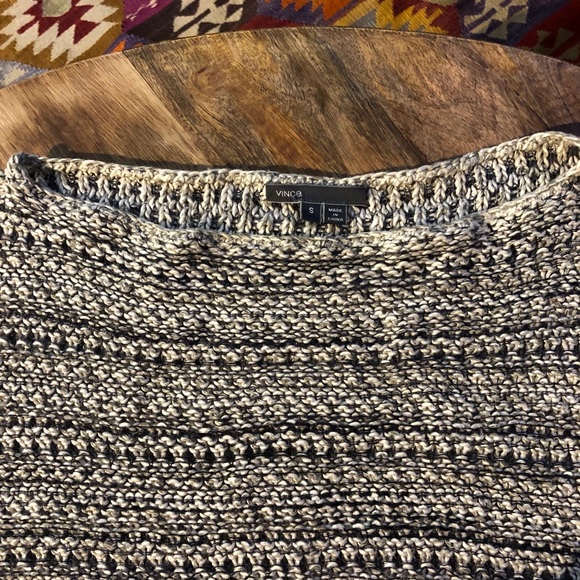 VINCE Woven Sweater Multi-Colored, Size Small - Picture 4 of 4